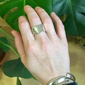 Tiffany & Co. Gehry Wide Torque ring silver SZ 7